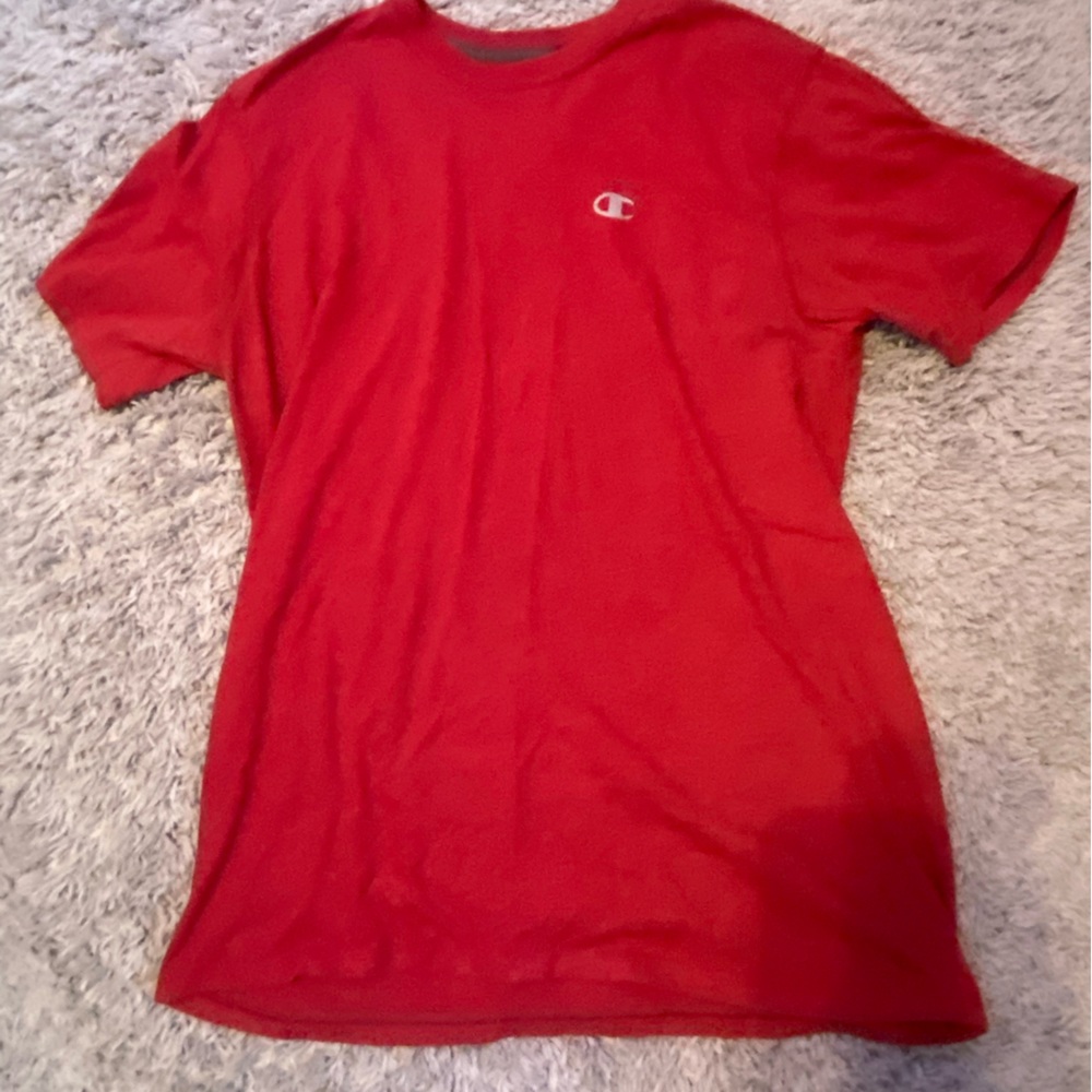Champion red t shirt